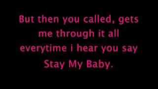 Stay my Baby Lyrics - Miranda Cosgrove x