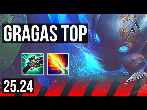 GRAGAS vs RENEKTON (TOP) | Good KDA: 9/1/11 | KR Master | 25.24