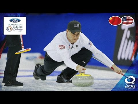 China v USA - Round-robin - Ford World Men's Curling Championship 2017