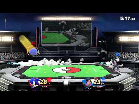 SSBU Elite Smash Battle: SonicSmashBro (Sonic) vs. JxZia (Mii Gunner 3331)