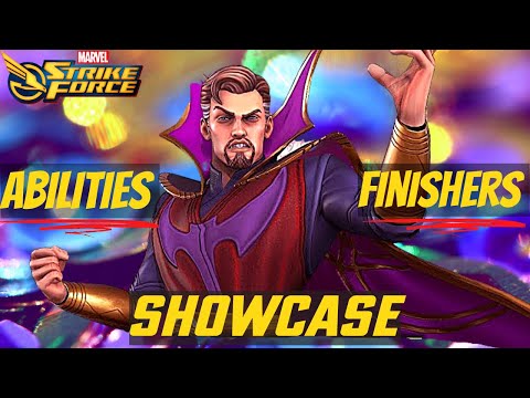 Doctor Strange (Heartless) - Abilities and Finishers *4K Showcase* - Marvel Strike Force Gameplay