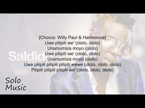 Willy Paul Ft Harmonize - Pilipili (Lyric video)