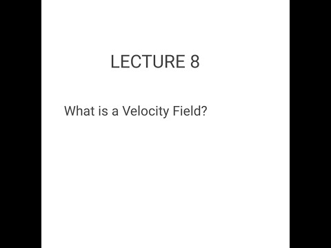 What is Velocity Field in Fluid Mechanics? || Lecture 8|| Urdu