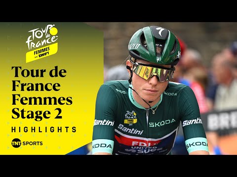 DARING VICTORY IN QUIMPER 🤩 | Tour de France Femmes Stage 2 Highlights | TNT Sports Cycling