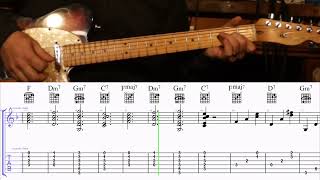 How to Play the Chords to Christmas Waltz by the Carpenters on Guitar with TAB