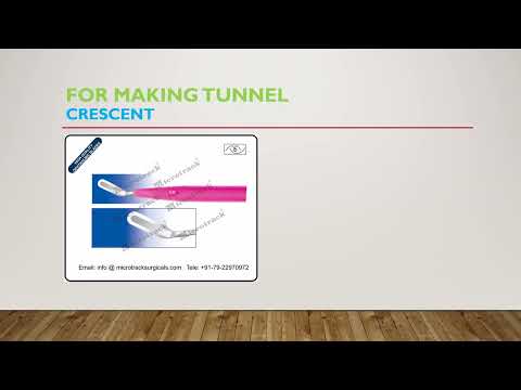 Crescent Bevel Up Ophthalmic Micro Surgical Blade