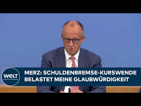 Video Thumbnail: DEUTSCHLAND: Merz räumt Problem ein! Kurswechsel bei Schuldenbremse belastet Glaubwürdigkeit
