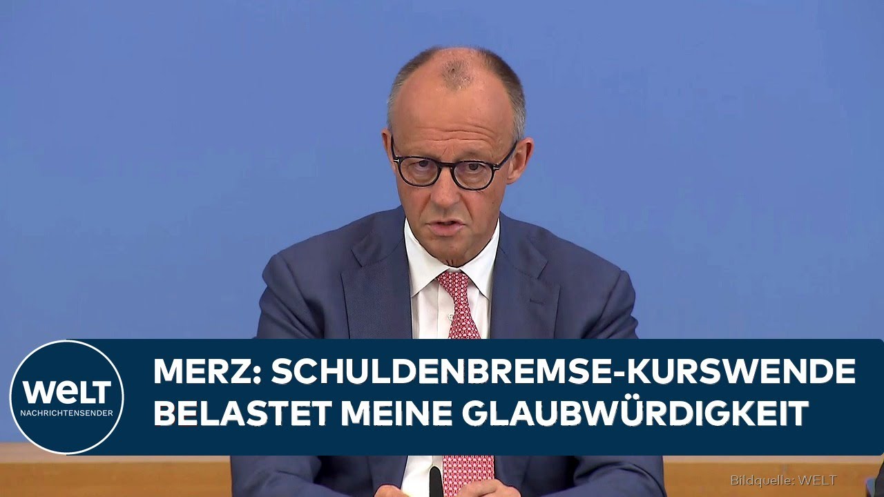 DEUTSCHLAND: Merz räumt Problem ein! Kurswechsel bei Schuldenbremse belastet Glaubwürdigkeit