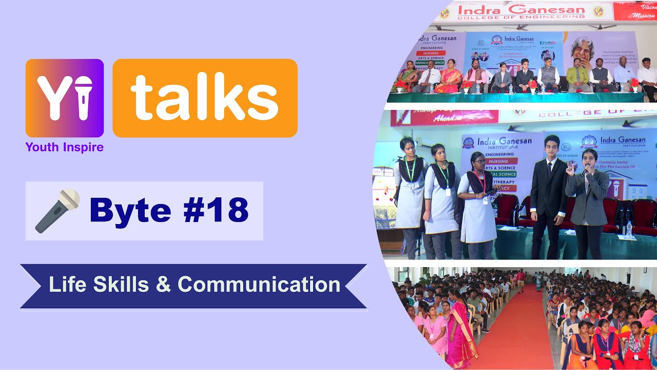 Yi Talks | Life Skills and Communication | Indira Ganesan Group of Institutions, Trichy