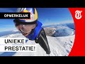 Waanzinnige stunt bij actieve vulkaan gefilmd