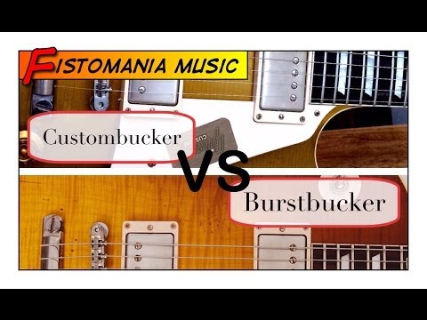 Gibson CUSTOMBUCKER (`57 Goldtop) vs. BURSTBUCKER #2 & #3 (`59 Flametop) - Part 1 - Mid-Gain
