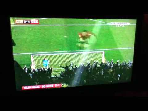 Cani's Wonder Goal From The Halfway Line (Villarreal 4-2 Osasuna - 15th January 2011)
