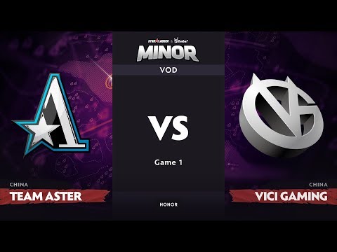 [RU] Team Aster vs Vici Gaming, Game 1, CN Qualifier, StarLadder ImbaTV Dota 2 Minor