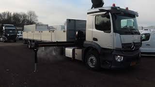 Mercedes-Benz Actros 2133 L Trekker + Hiab Kraan met City Trailer: OT-92-VD truck tractor | Image 4 - Autoline