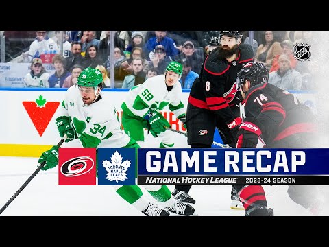 Hurricanes @ Maple Leafs 3/16 | NHL Highlights 2024