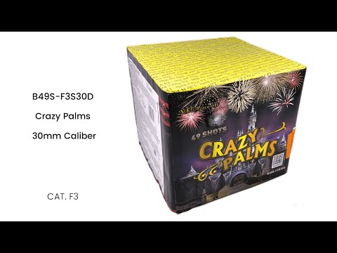 Fejerverkas “Crazy Palms” (B49S-F3S30D)