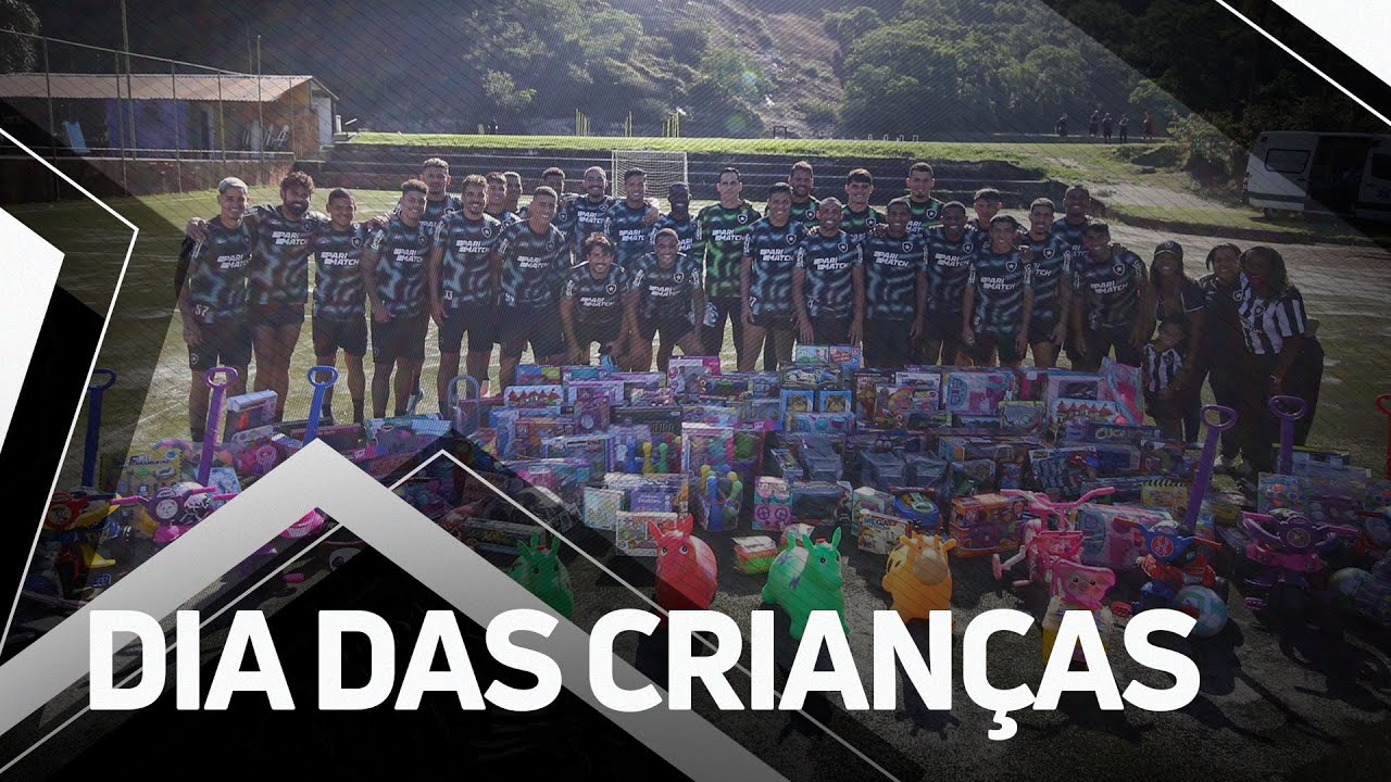 VÍDEO: Botafogo mantém tradição de motorista Maurão e arrecada brinquedos em parceria com jogadores no Dia das Crianças