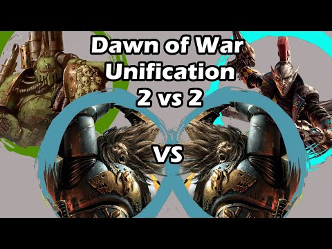 Dawn of War Unification: 2 vs 2 Harlequins, Space Wolves vs Death Guard, Space Wolves