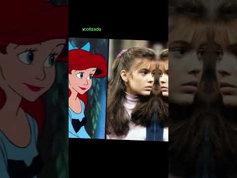 La cara de Ariel, fue inspirada en actriz , Alyssa Milano.