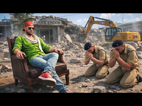 😱 Franklin Destroy Police Station - INDIAN THEFT AUTO SIMULATOR 