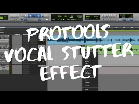 Vocal Stutter Effect in ProTools