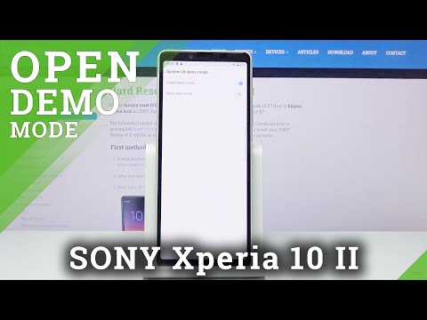 How to Activate Demo Mode in SONY Xperia 10 II