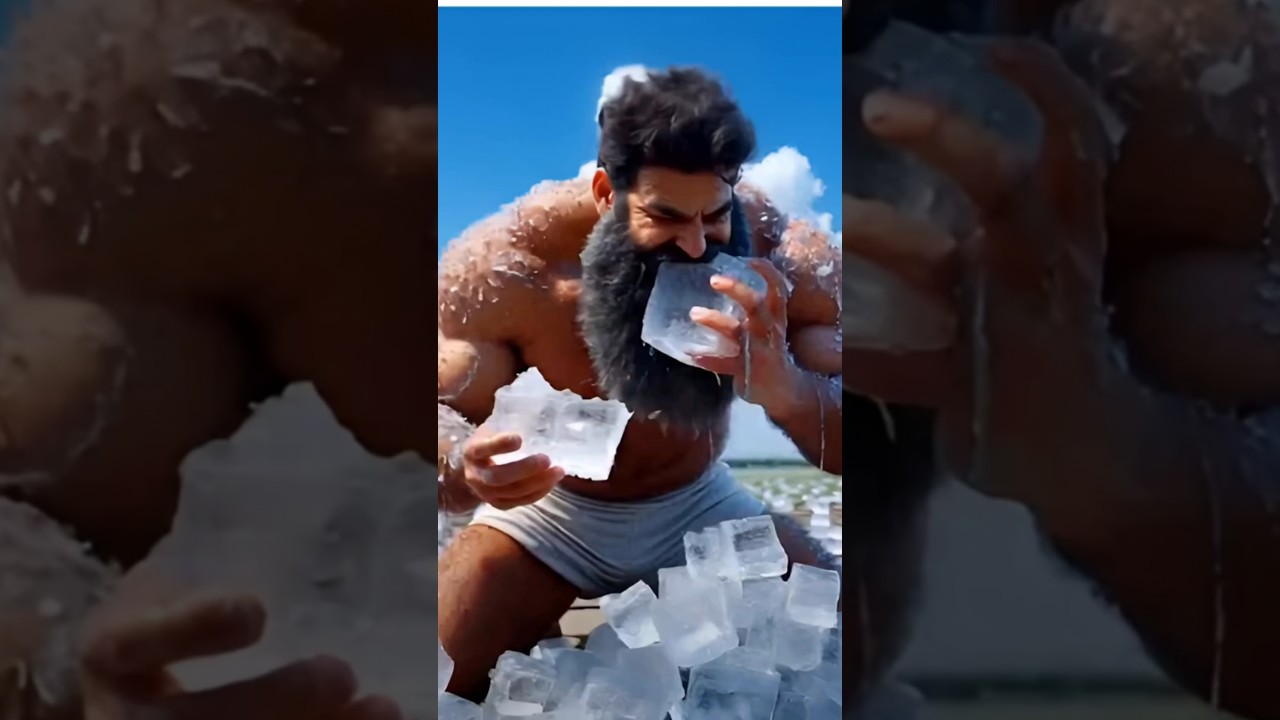 one man ice is food 🥝🧊🧊#ai #aianimation #shorts #shortsfeed #motivation #ice #virel #effects