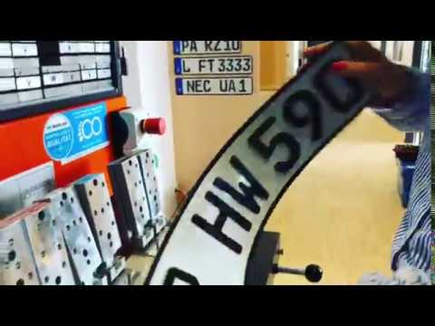 So werden 3D Kennzeichen hergestellt!