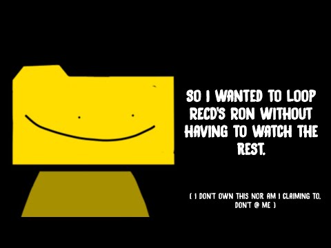 So I wanted to loop RECD’s “RON” cover…and now you can to. ( READ DISC )