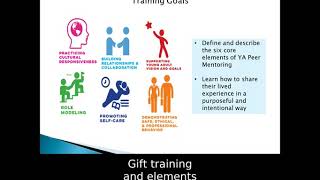 Core Elements of Young Adult Peer Mentoring Training Overview Webinar