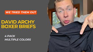 Download lagu DAVID ARCHY Men's Underwear Boxer Briefs - We tried them out. mp3