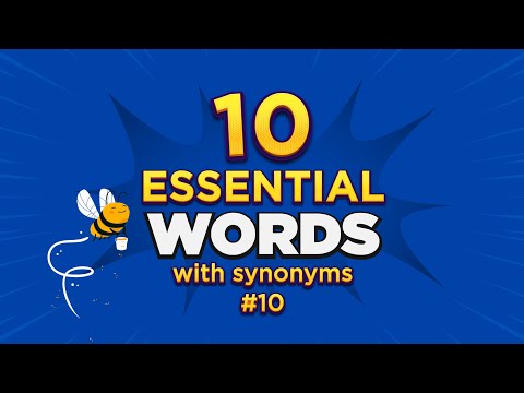 Vocabulary with sharmin#10 | 10 Essential Words | With Synonyms | AI Image