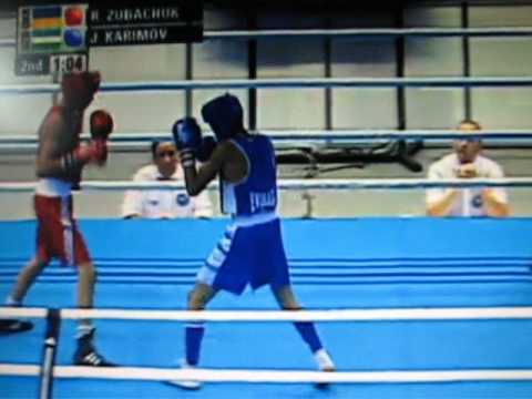 Zubachuk (UKR) - Karimov (UZB). Day 4. Junior Boxing WCH-2013. Kiev