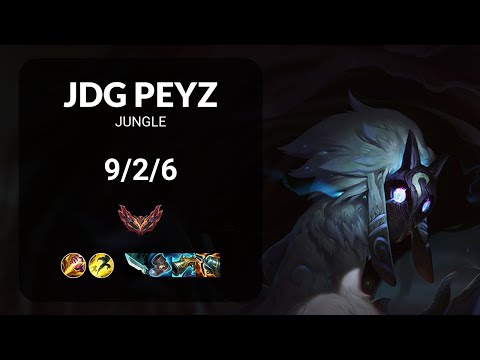 JDG Peyz Kindred vs Karthus JUNGLE - KR GRANDMASTER Patch 14.24