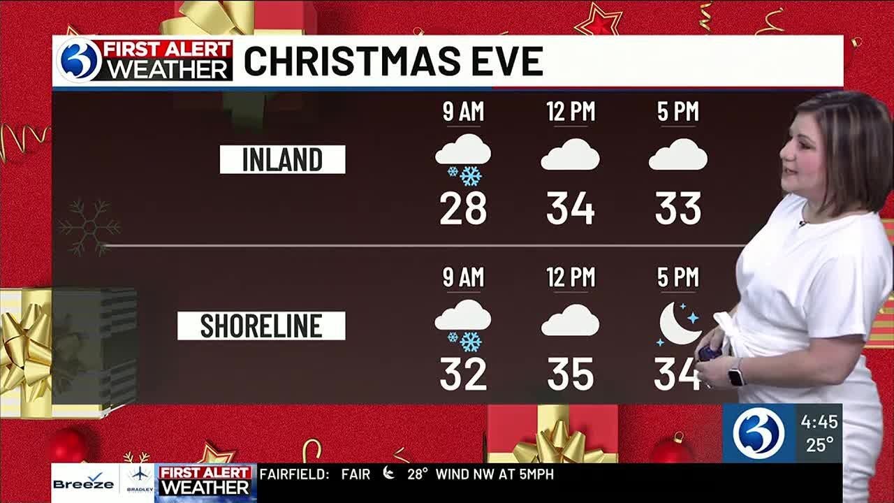 FORECAST: Light snow for this Christmas Eve morning