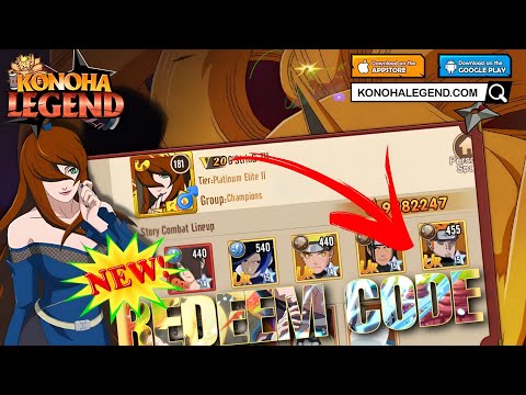 Konoha Legend - Ninja AFK mobile New! VIP Honor Gift Code 🎁 #8 TOP Naruto Mobile Game🔥🔥 android/iOS