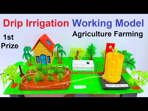 drip irrigation working model 3d inspire award science project diy howtofunda craftpiller