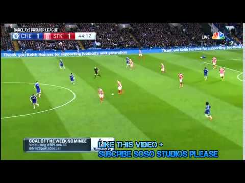 Charlie Adam's Goal Against Chelsea (Chelsea vs Stoke 2015)