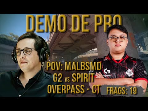 [PT] CS 2 -  zorlaK Analisa: PoV MALBSMD - G2 vs SPIRIT - OVERPASS (CT-SIDE) [Demo de Pro]