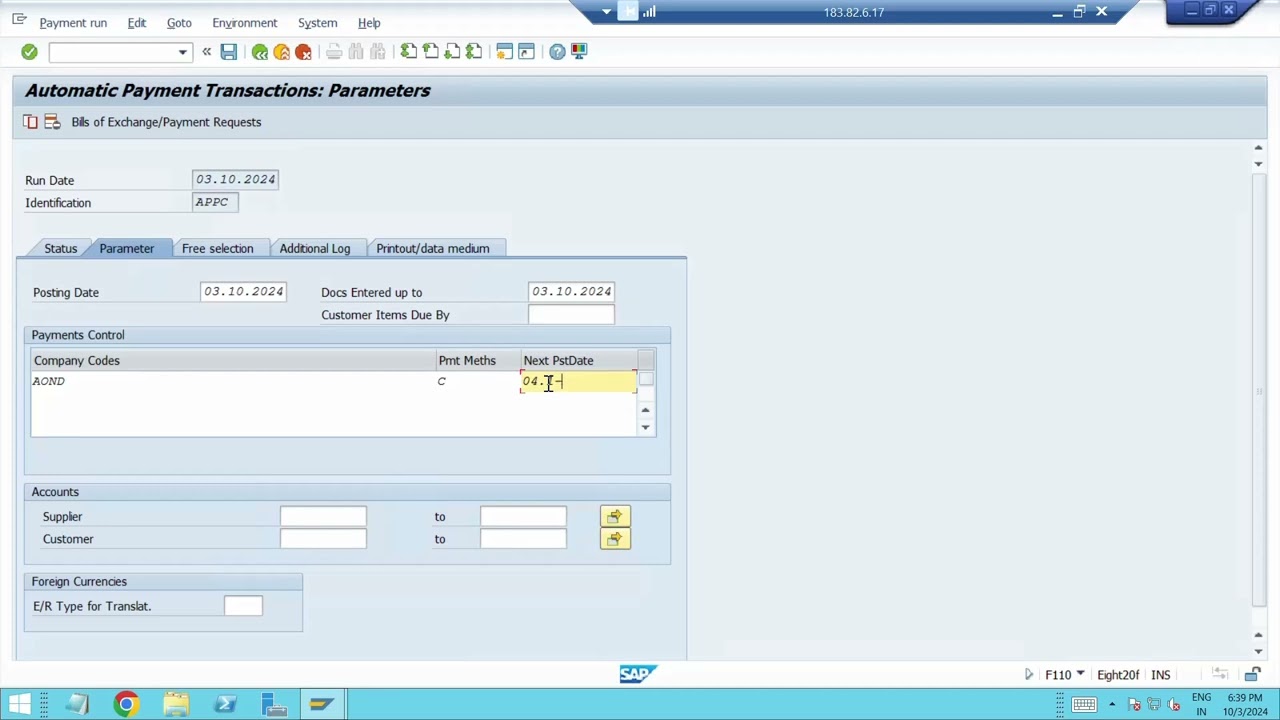 F110 - Automatic Payment Program in SAP