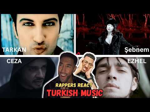 Rappers react to best Turkish music (Tarkan, Ceza, Şebnem Ferah, Ezhel)
