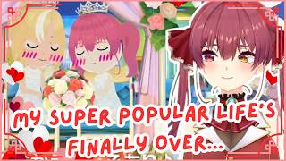 Marine Finally MARRIED To Flare And Quit Her Super Popular Life! 💍😱 | Hololive Clip