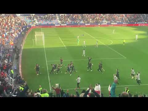 Gol de Morales y celebración final, Levante UD 2-0 RCD Mallorca