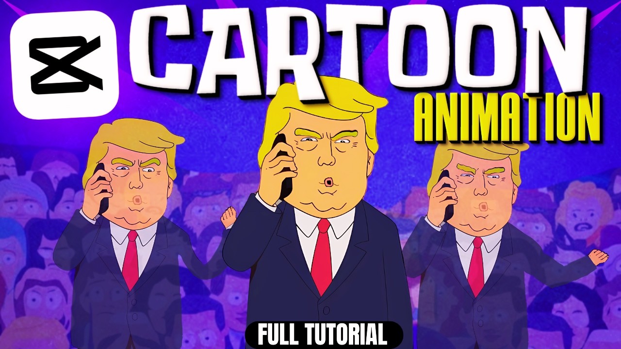 Make Animated Cartoons in Capcut FAST and EASY (Step By Step Guide)
