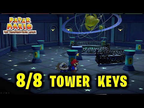 How to Get all 8 Tower Keys in Palace of Shadow | Paper Mario: The Thousand-Year Door
