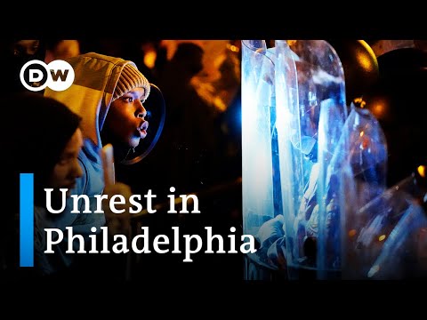 費城警方開槍打死黑人後，費城爆發抗議活動｜DW News (Protests erupt in Philadelphia after police fatally shoot Black man | DW News)