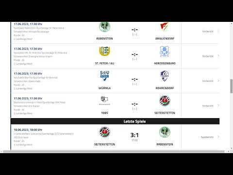 Die NÖ 2. Landesliga West - Das war die 21. Runde