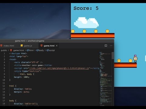 Making A Video Game Complete Tutorial Javascript Phaser