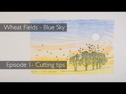 Adapting linocut & woodblock blocks for a new print Ep 1 offset transfer and cutting tips