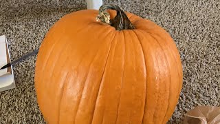 Wolf Pumpkin carving!